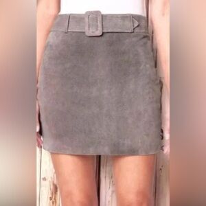 Blank NYC Gray Mini Skirt